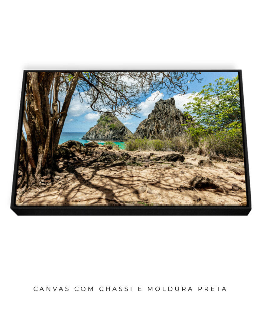 Quadro Decorativo Noronha - Morro Dois Irmãos - Horizontal