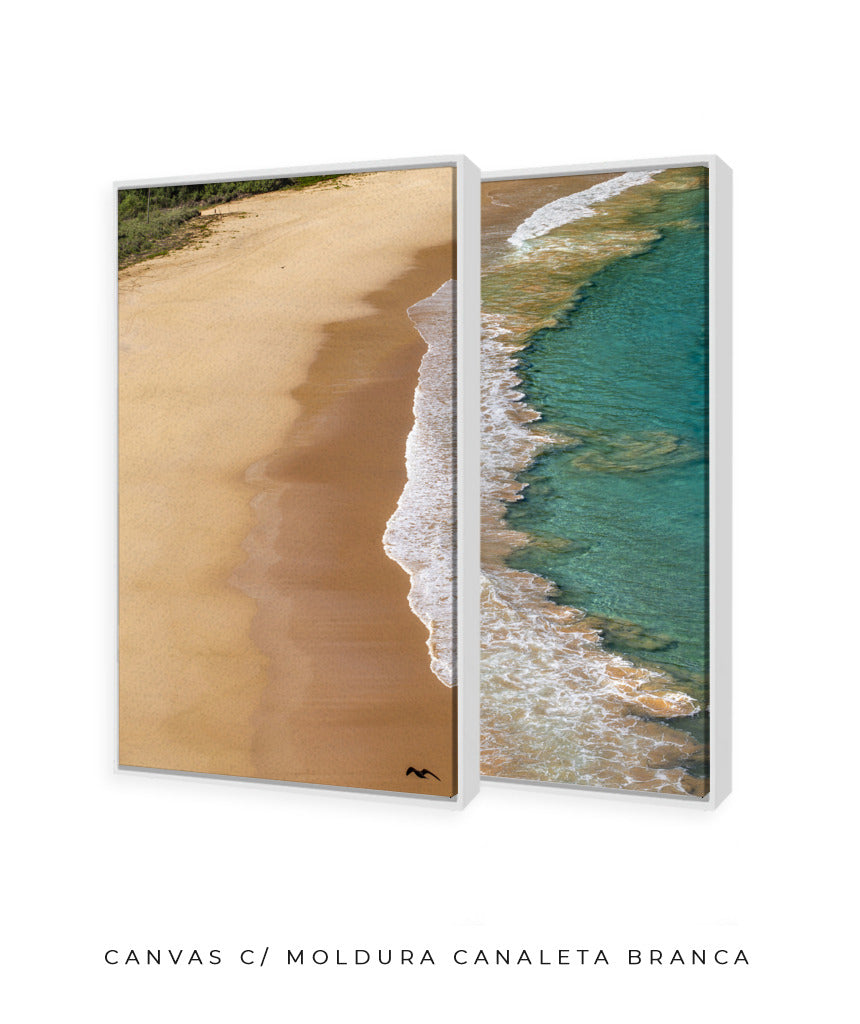 Quadro Decorativo Praia e Mar -Dupla