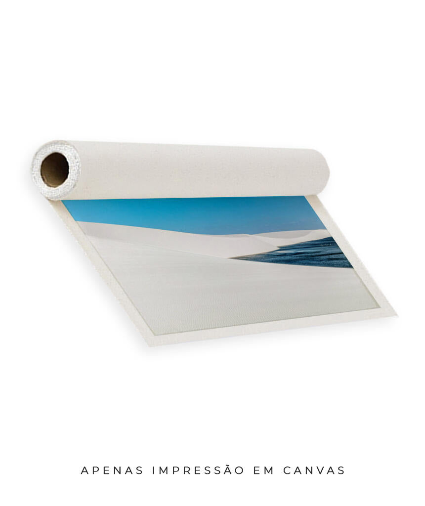 Quadro Decorativo Lençóis Maranhenses - Areia Branca e Mar