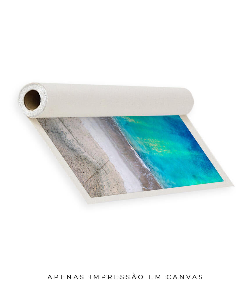 Quadro Decorativo Noronha - Praia e Mar Vista Aérea