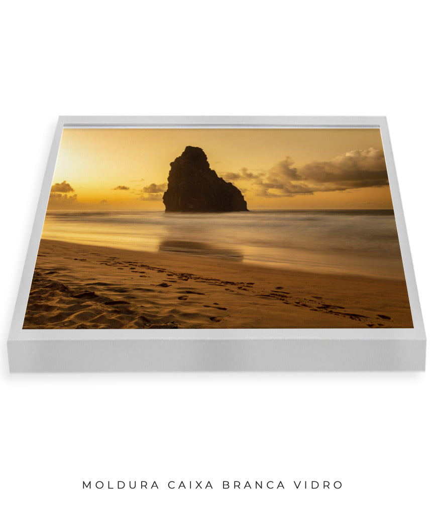 Quadro Decorativo Praia e Pôr do Sol - Horizontal
