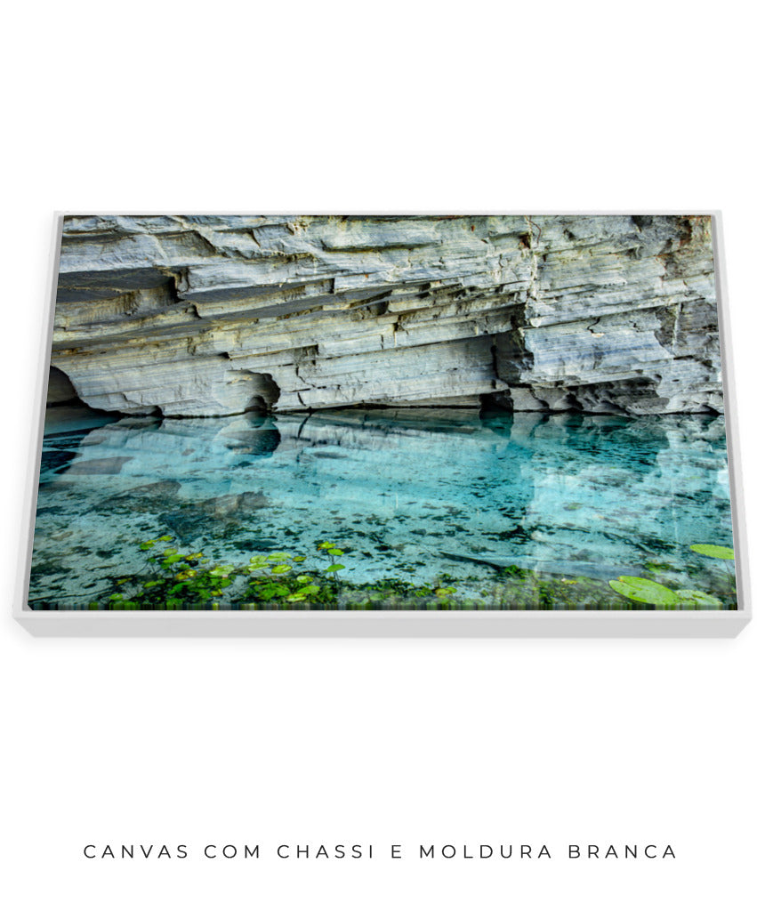 Quadro Decorativo Chapada Diamantina -Águas Tiffany-Horizontal