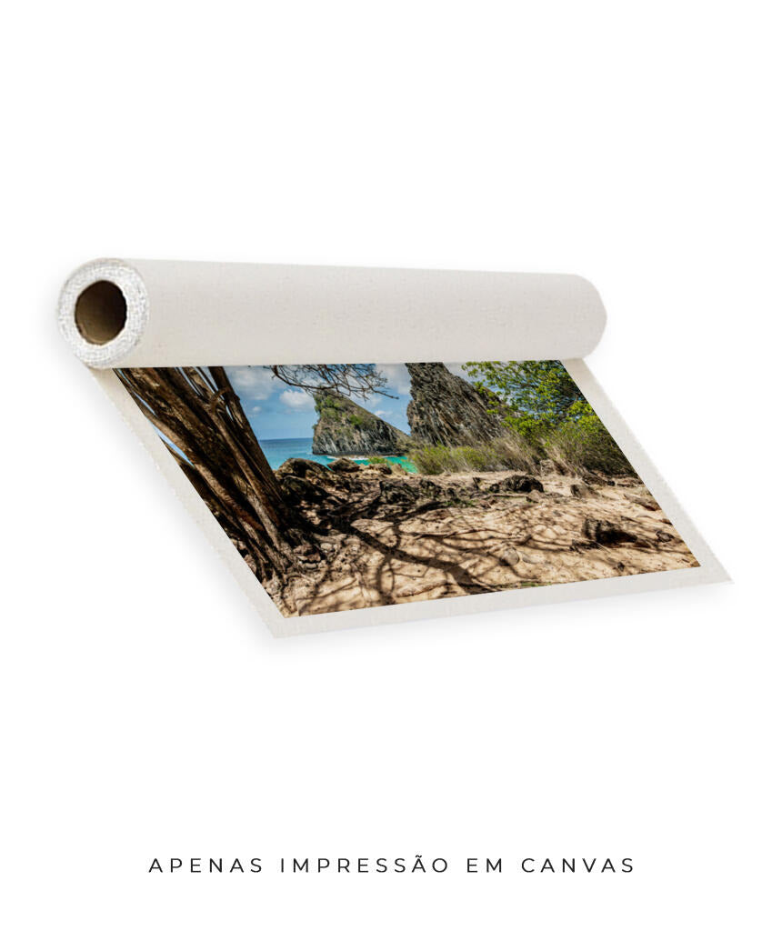 Quadro Decorativo Noronha - Morro Dois Irmãos - Horizontal