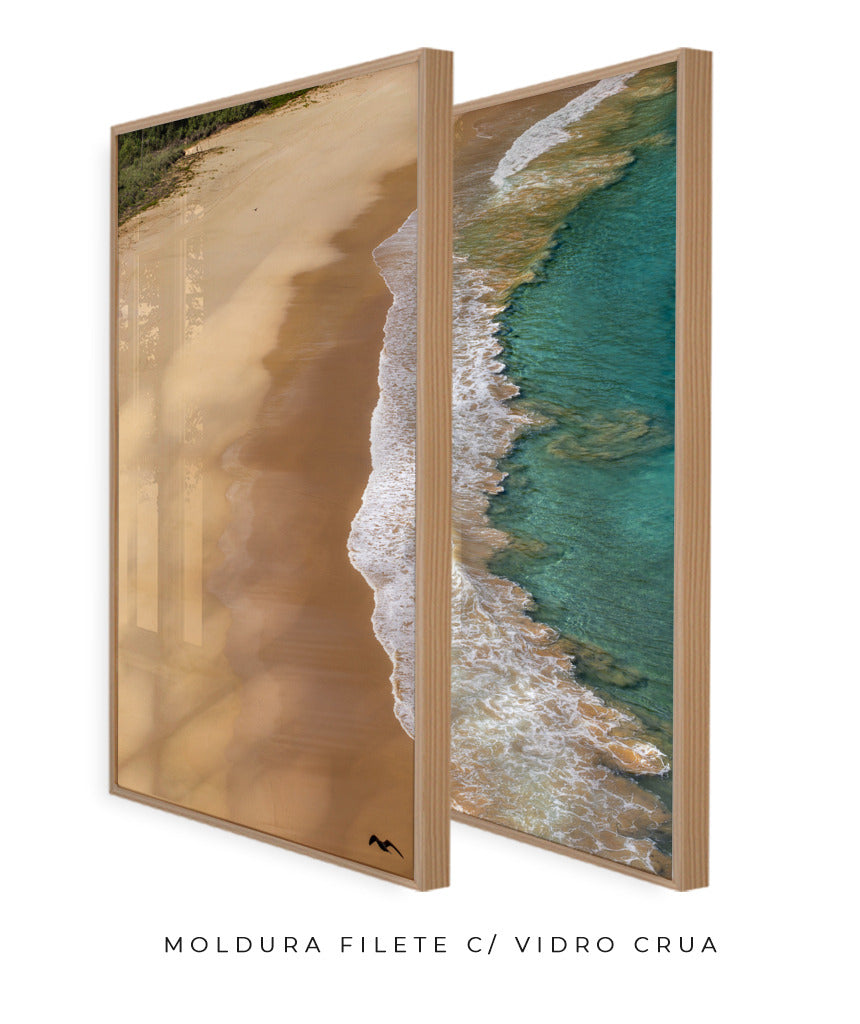 Quadro Decorativo Praia e Mar -Dupla