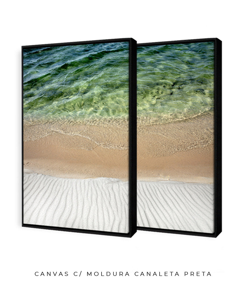 Quadro Decorativo Texturas- Praia -Dupla