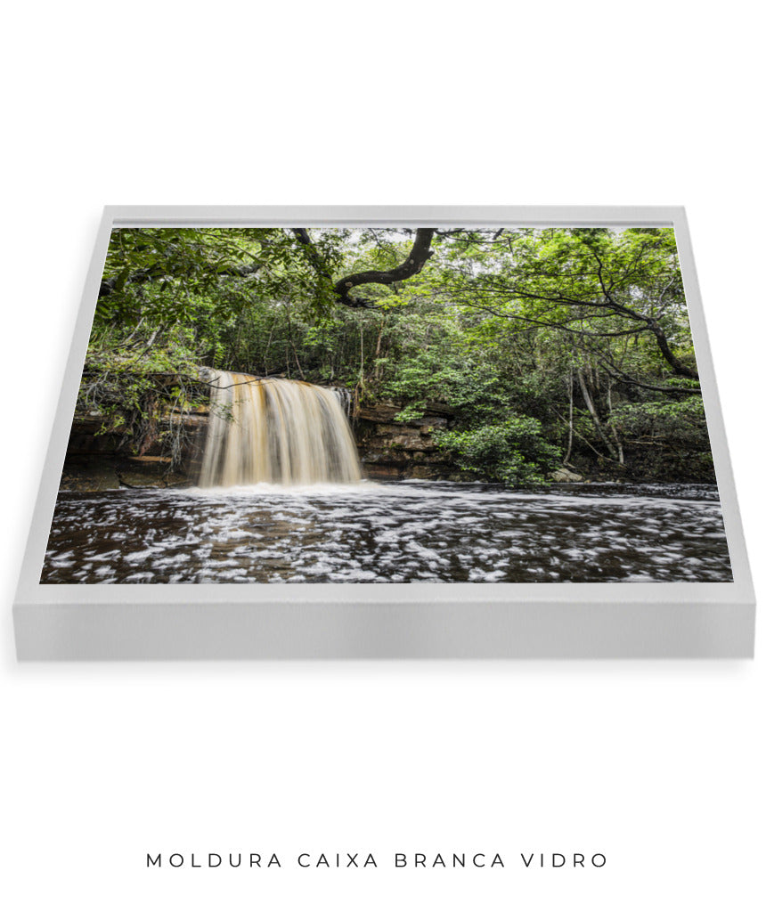Quadro Decorativo Cachoeira e Natureza - Horizontal