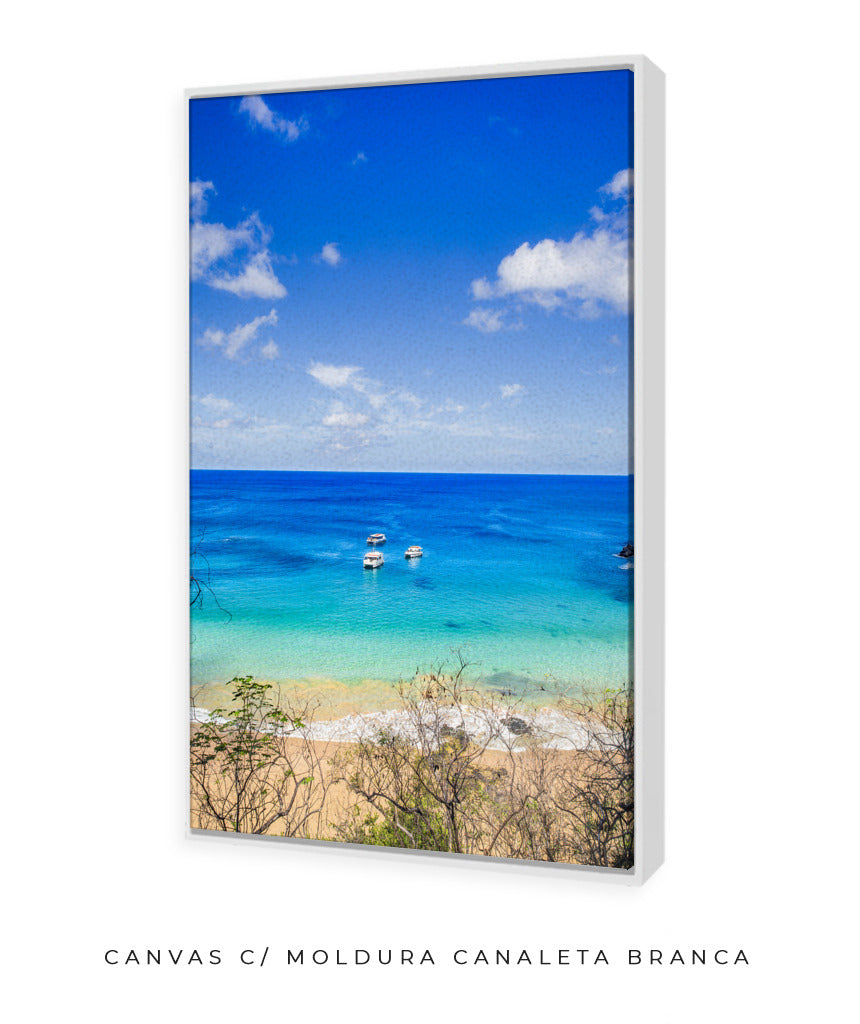 Quadro Decorativo Praia e Mar Azul