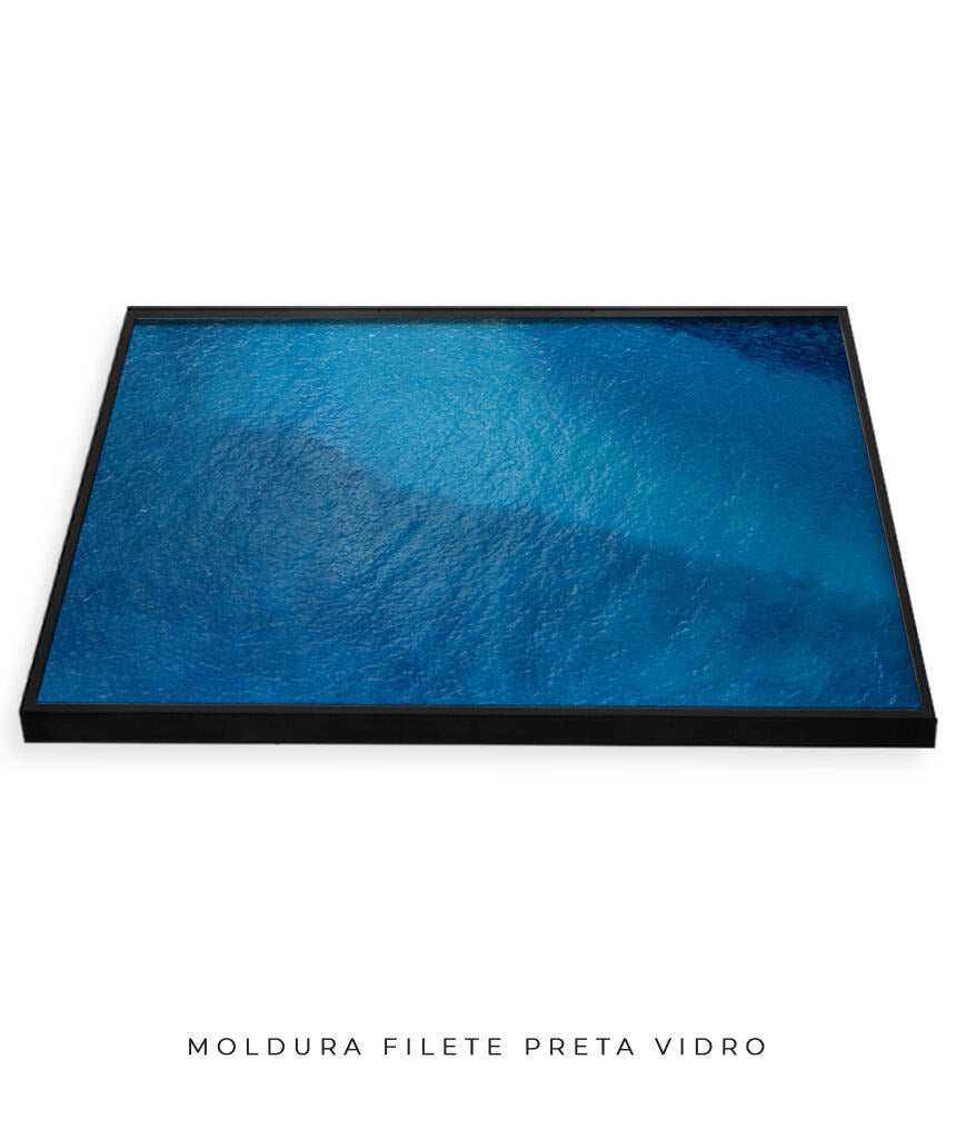 Quadro Decorativo Texturas - Tons de azul