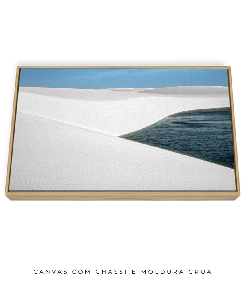 Quadro Decorativo Lençóis Maranhenses com Areia Branca - Horizontal