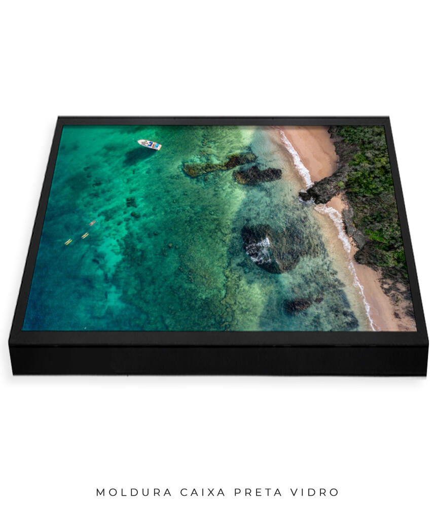 Quadro Decorativo Noronha - Praia e Rochas