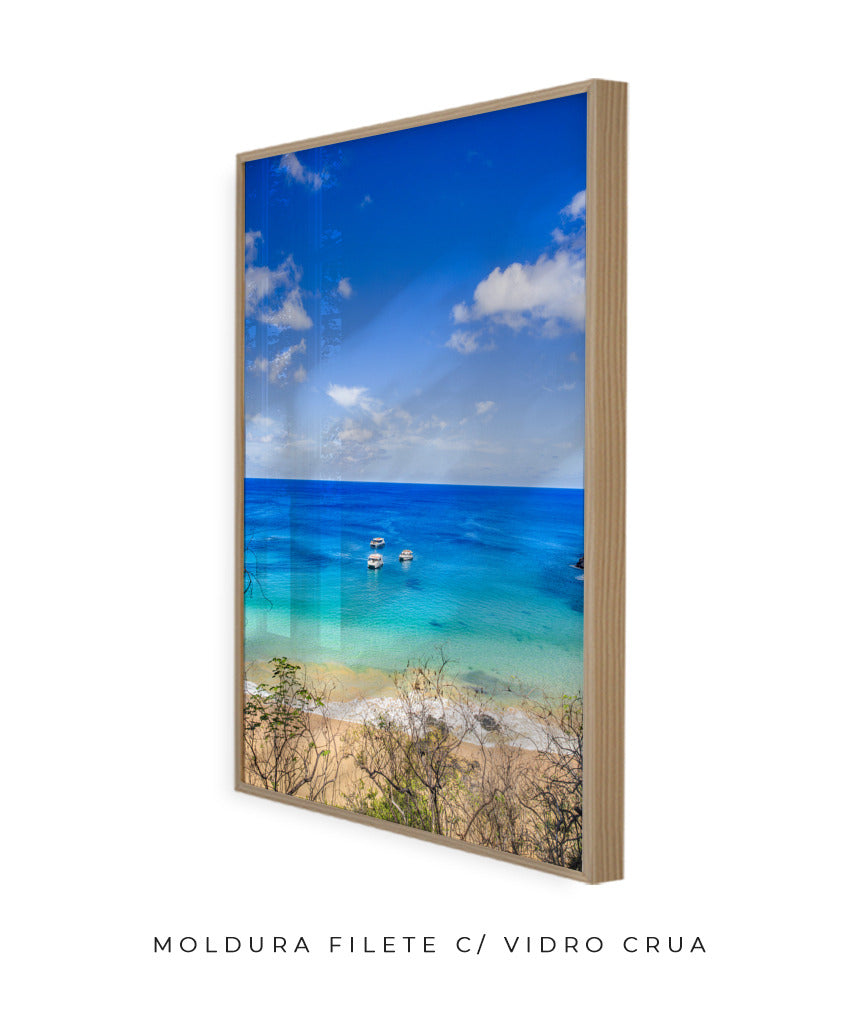 Quadro Decorativo Praia e Mar Azul