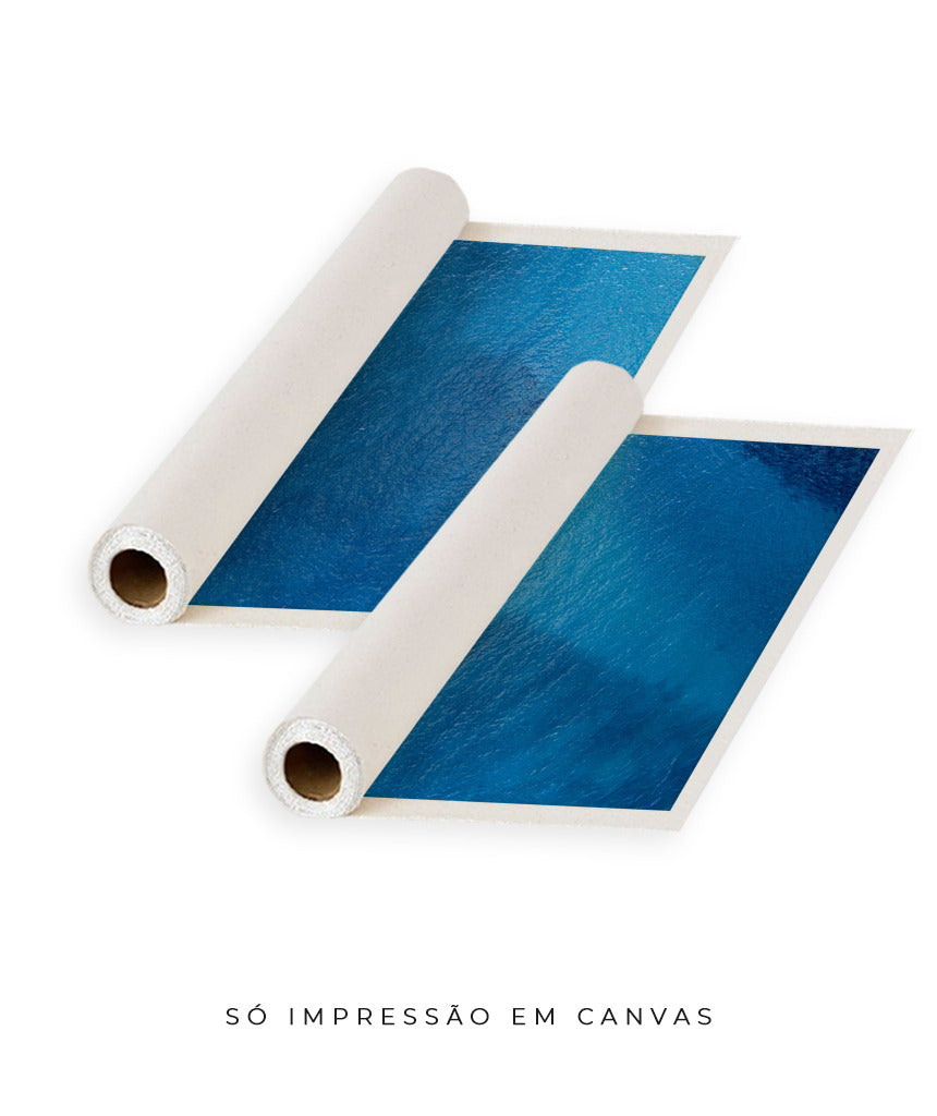 Quadro Decorativo Texturas -Tons Azuis-Dupla