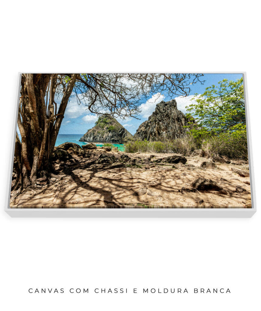 Quadro Decorativo Noronha - Morro Dois Irmãos - Horizontal