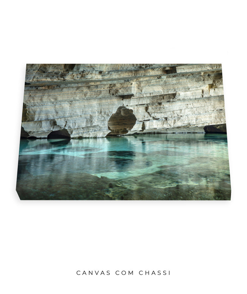 Quadro Decorativo Chapada Diamantina - Rocha e águas cristalinas-Horizontal