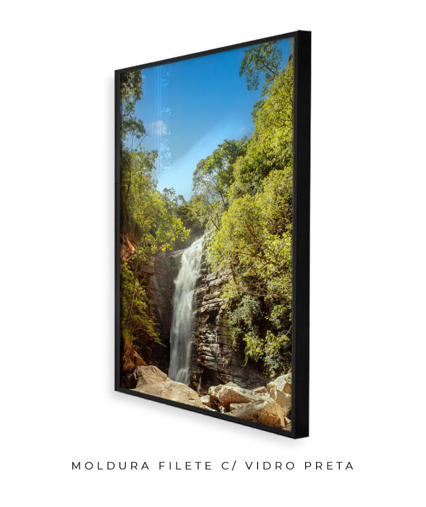 Quadro Decorativo Cachoeira - Rochas