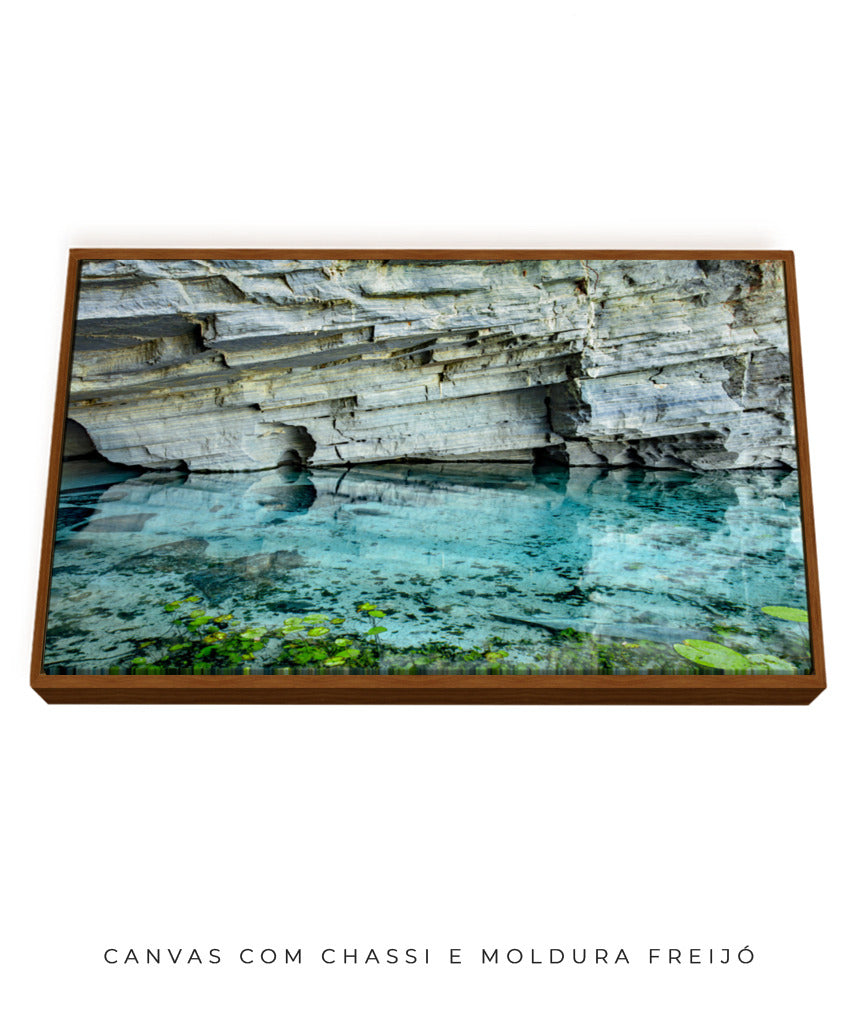 Quadro Decorativo Chapada Diamantina -Águas Tiffany-Horizontal