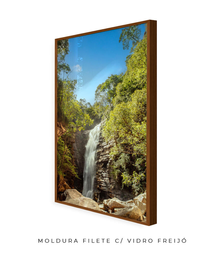 Quadro Decorativo Cachoeira - Rochas
