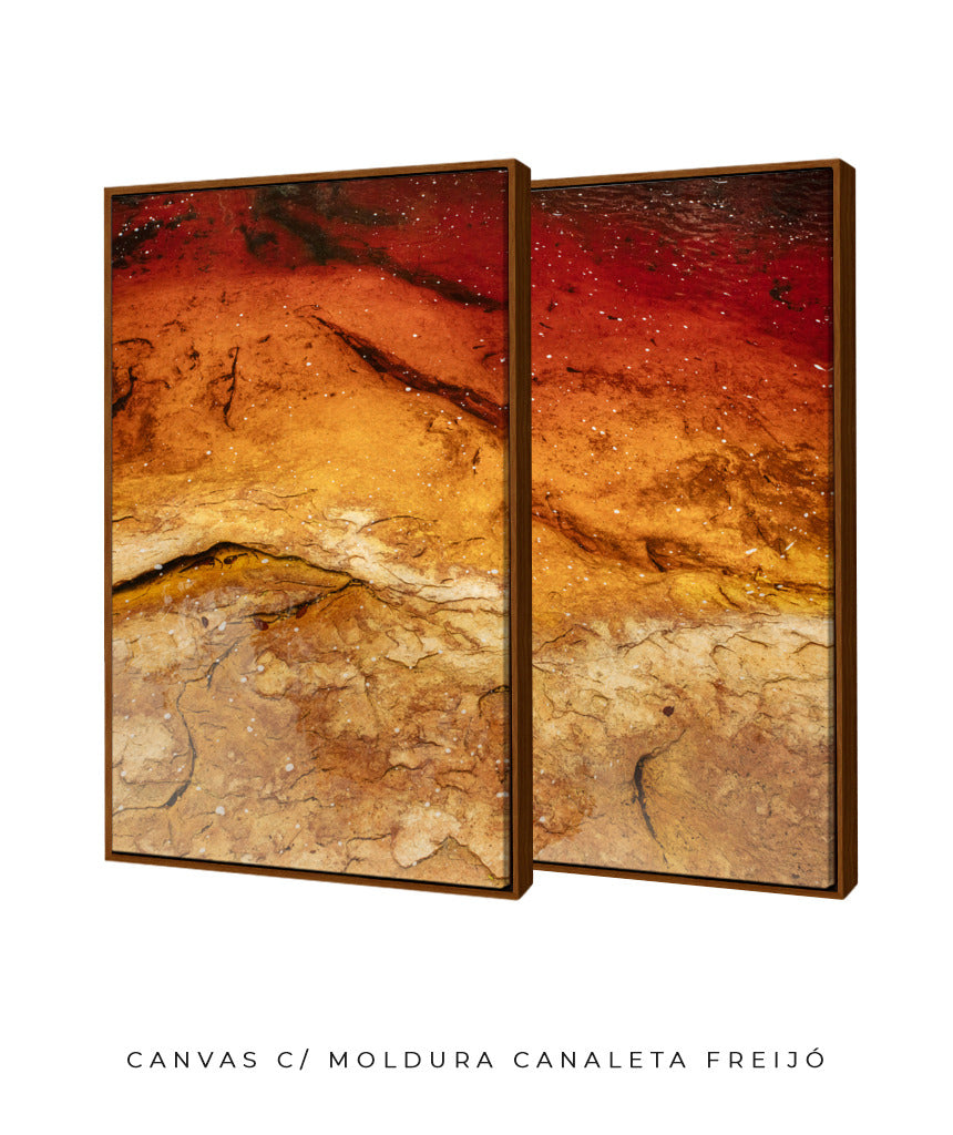Quadro Decorativo Texturas - Marmores - Dupla