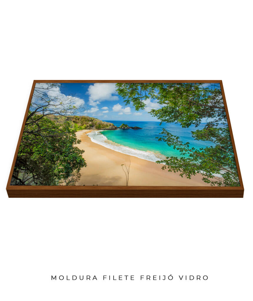 Quadro Decorativo Praia e Mar Azul- Noronha