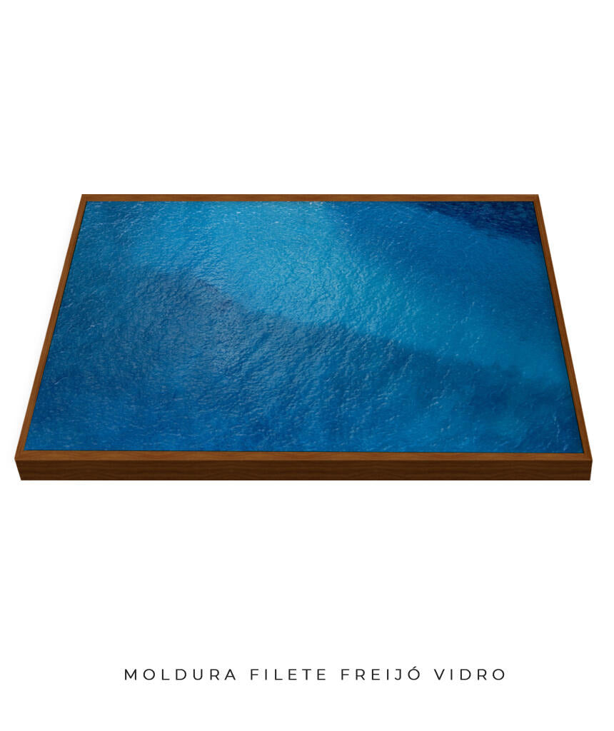 Quadro Decorativo Texturas - Tons de azul