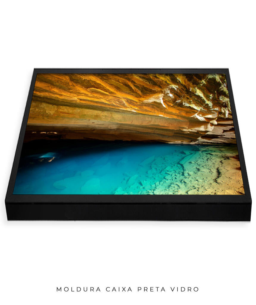 Quadro Decorativo Chapada Diamantina - Gruta Azul Horizontal