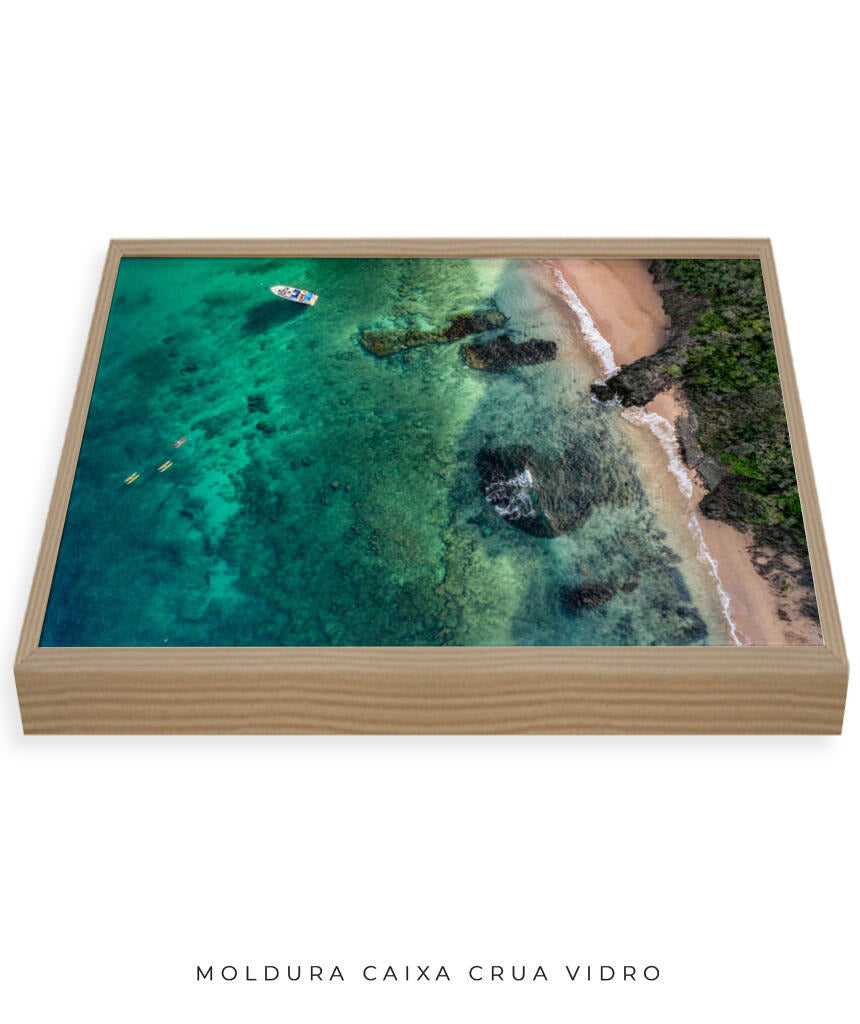 Quadro Decorativo Praia e Mar Noronha - Praia e Rochas