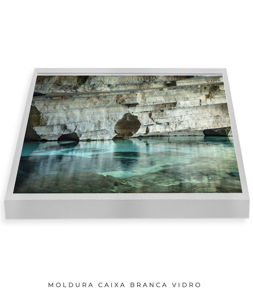 Quadro Decorativo Chapada Diamantina - Rocha e águas cristalinas-Horizontal