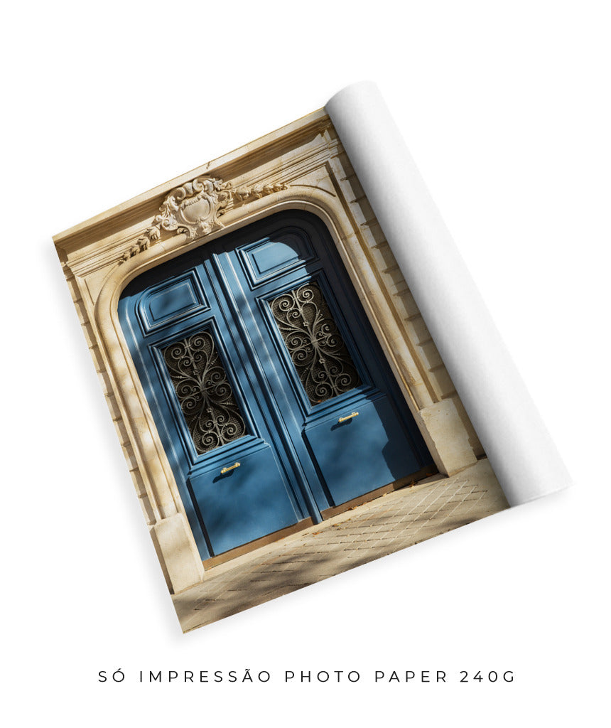 Quadro Decorativo Portais - Porta azul