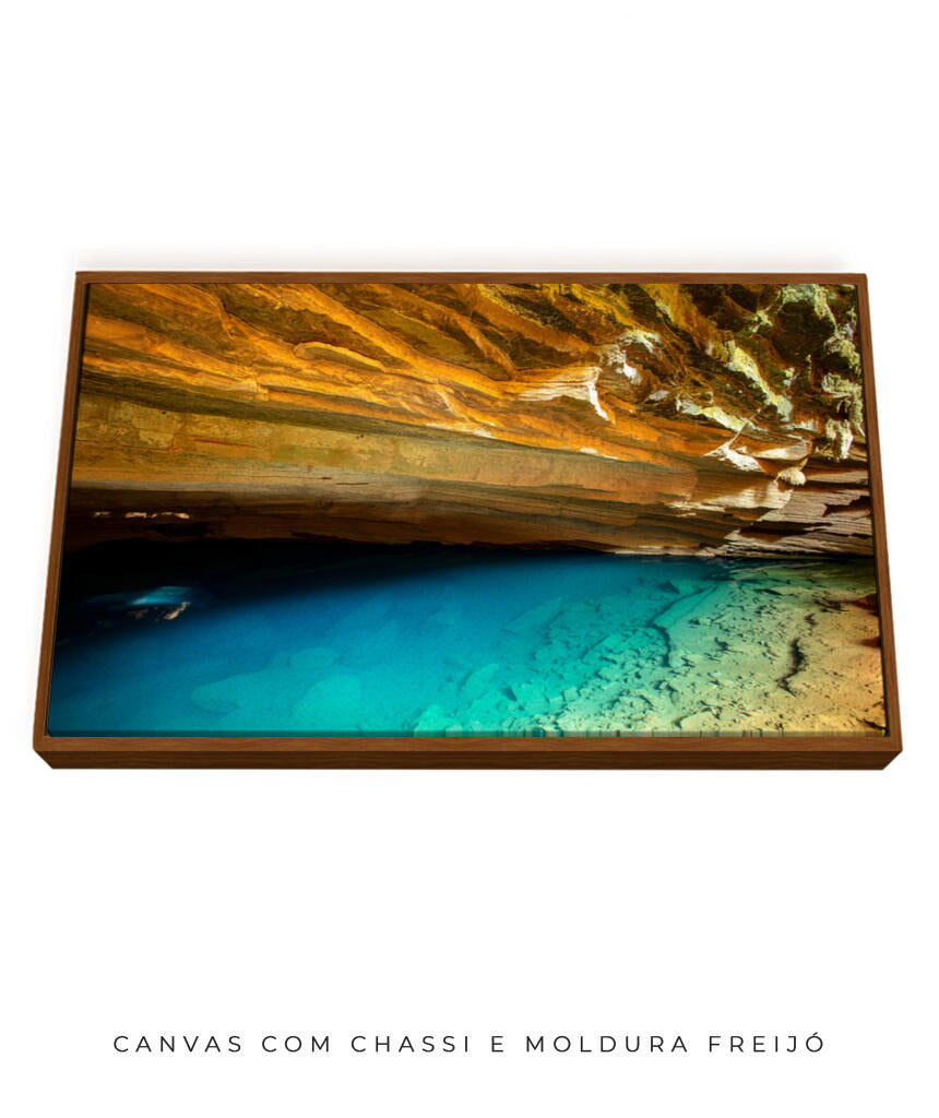 Quadro Decorativo Chapada Diamantina - Gruta Azul Horizontal