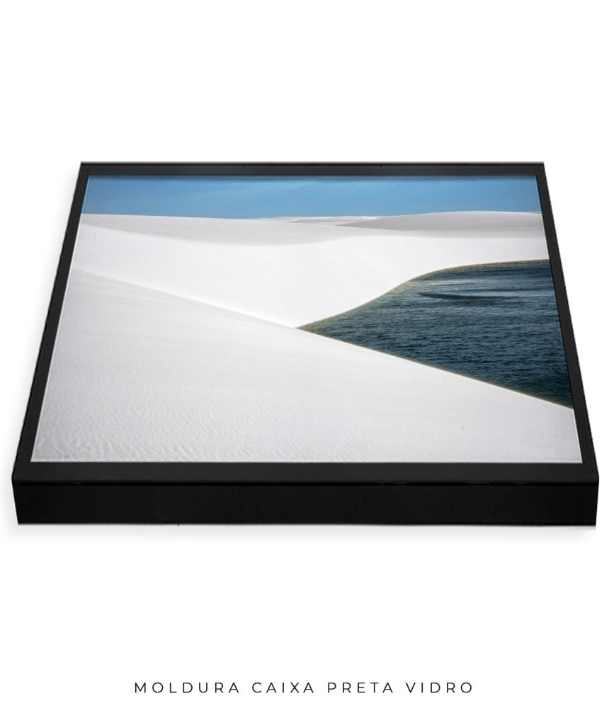 Quadro Decorativo Lençóis Maranhenses com Areia Branca - Horizontal