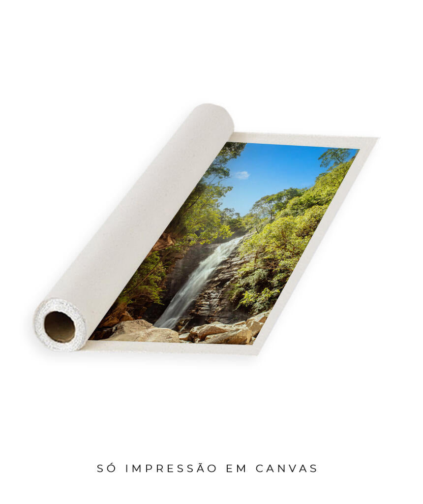Quadro Decorativo Cachoeira - Rochas