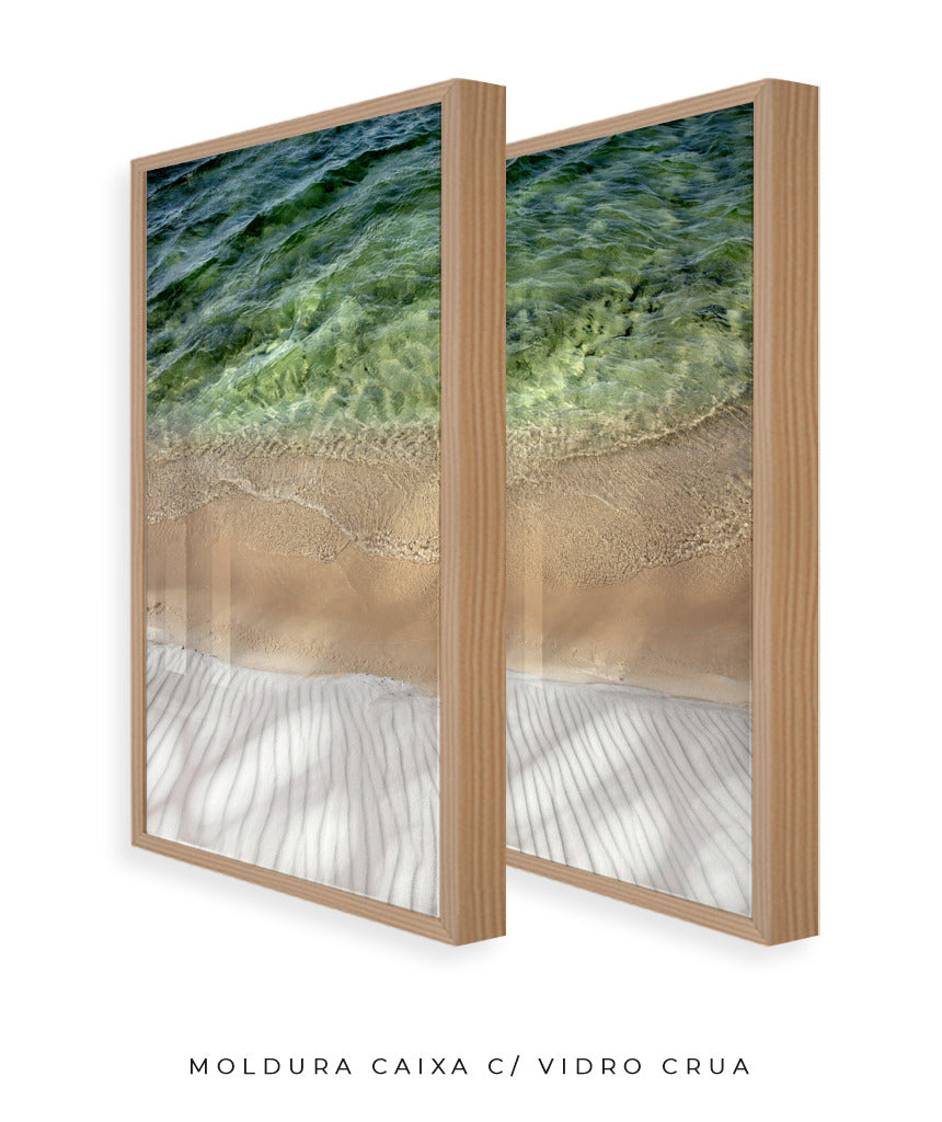 Quadro Decorativo Texturas- Praia -Dupla