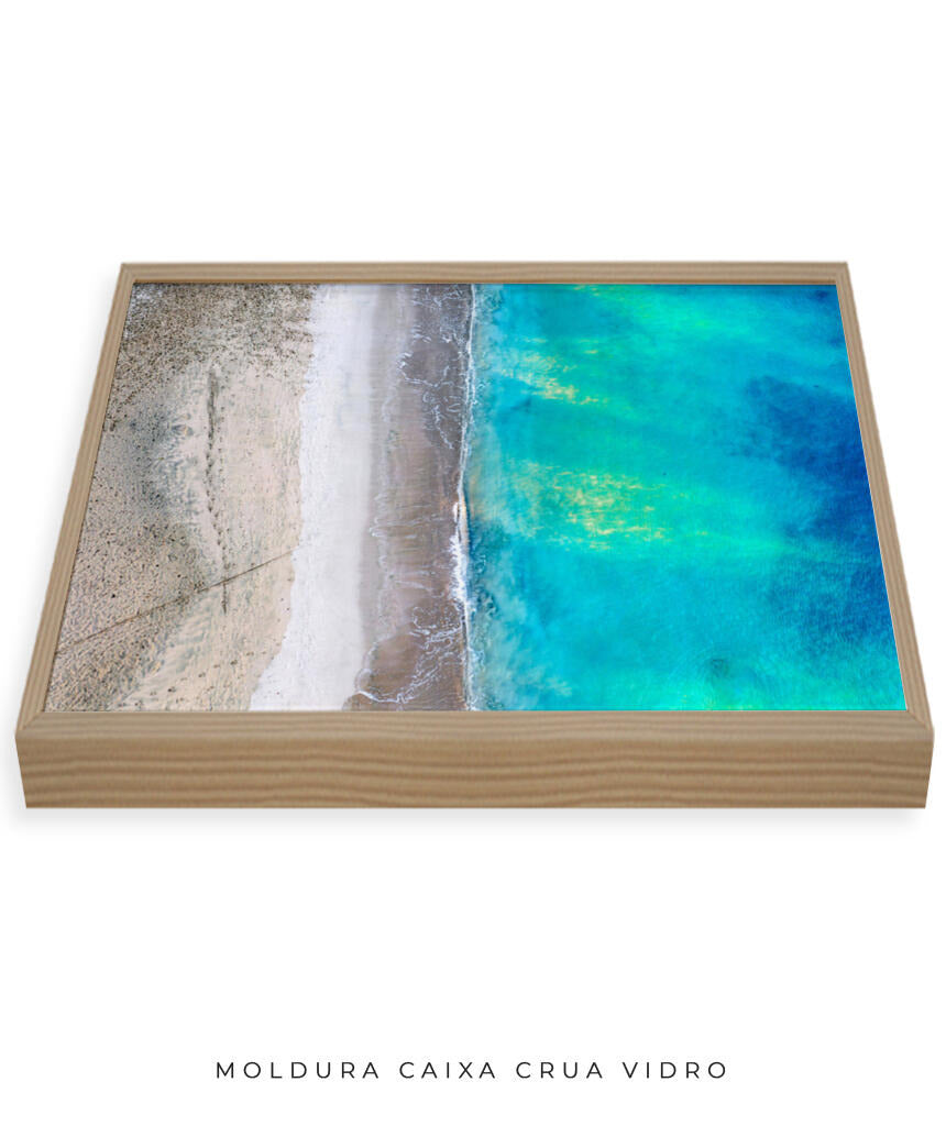 Quadro Decorativo Noronha - Praia e Mar Vista Aérea