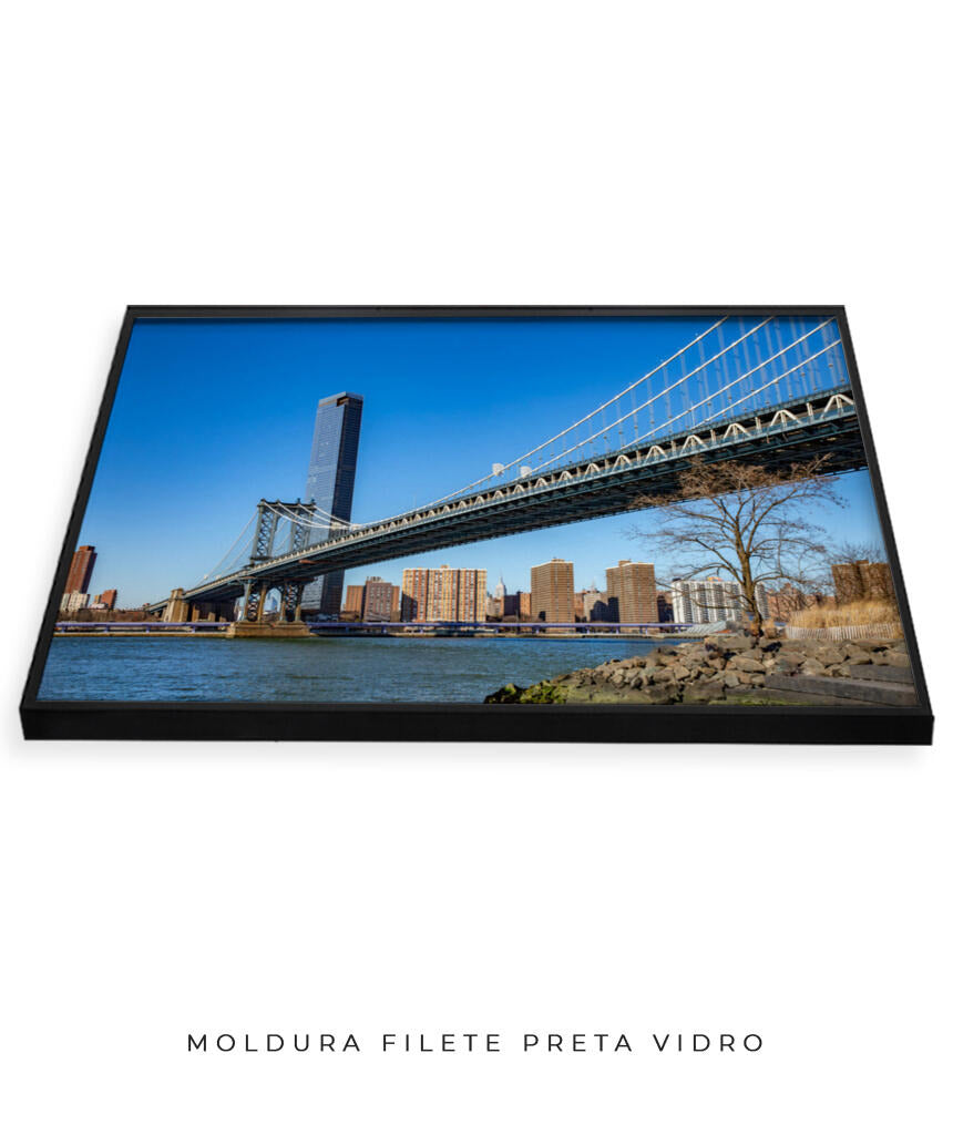 Quadro Decorativo Nova York - Ponte Urbana