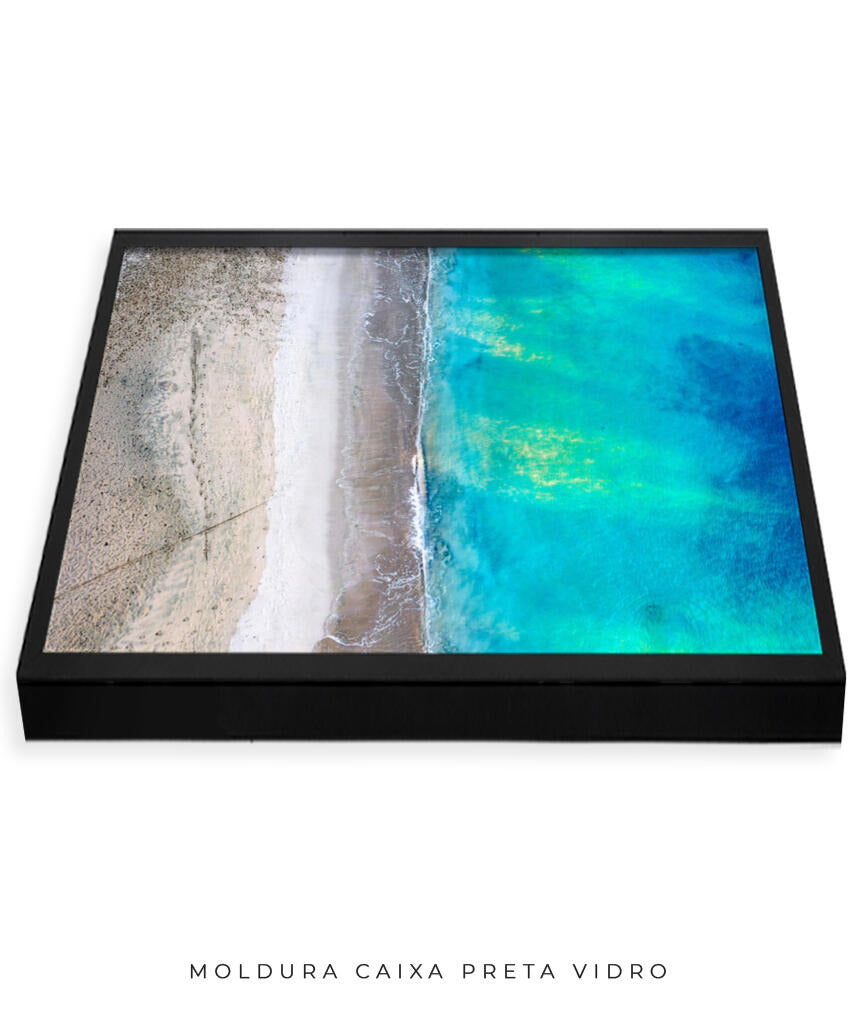Quadro Decorativo Noronha - Praia e Mar Vista Aérea