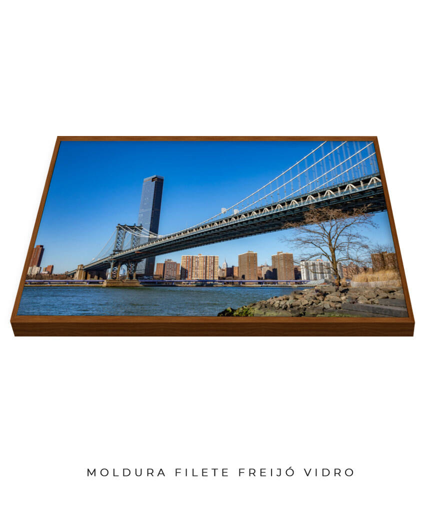 Quadro Decorativo Nova York - Ponte Urbana