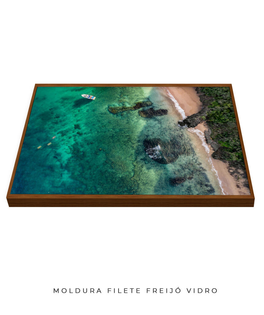 Quadro Decorativo Praia e Mar Noronha - Praia e Rochas