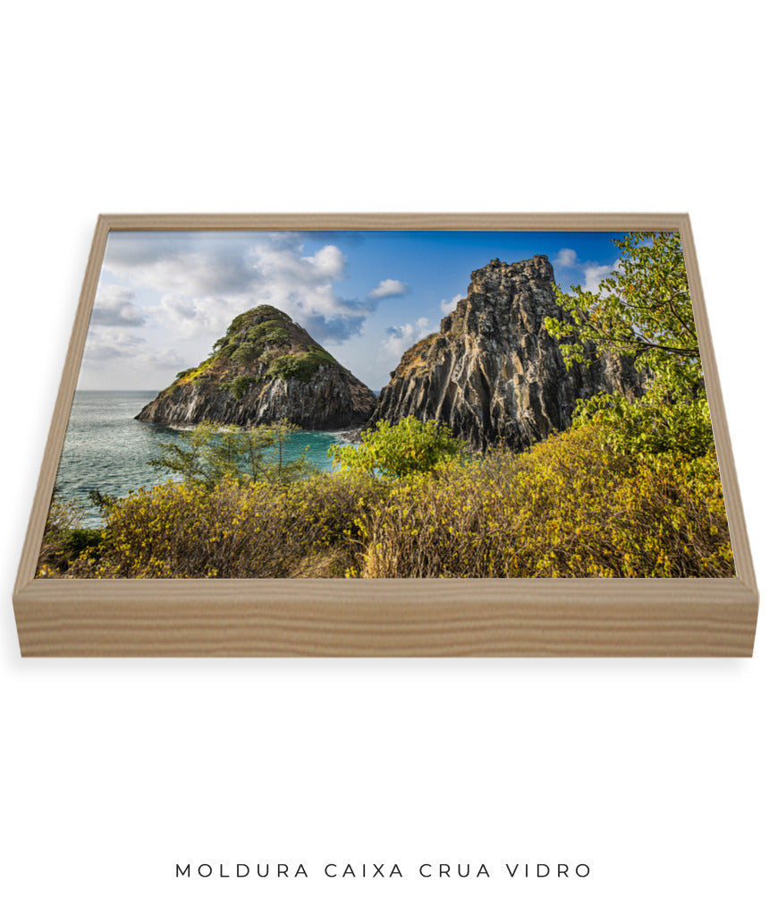 Quadro Decorativo Noronha - Mar e Montanhas - Horizontal