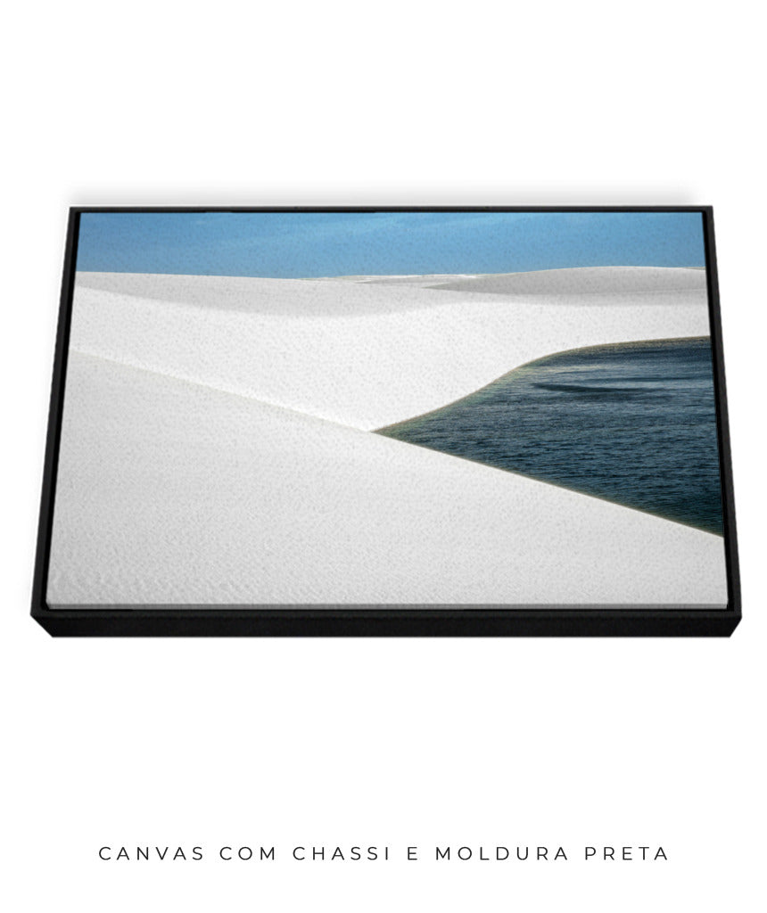 Quadro Decorativo Lençóis Maranhenses com Areia Branca - Horizontal