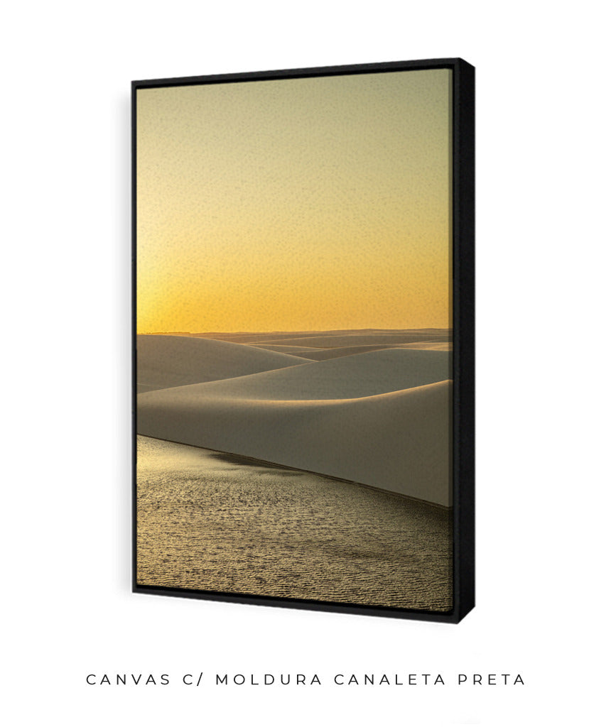 Quadro Decorativo Lençóis Maranhenses com por do Sol