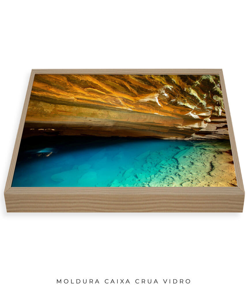 Quadro Decorativo Chapada Diamantina - Gruta Azul Horizontal
