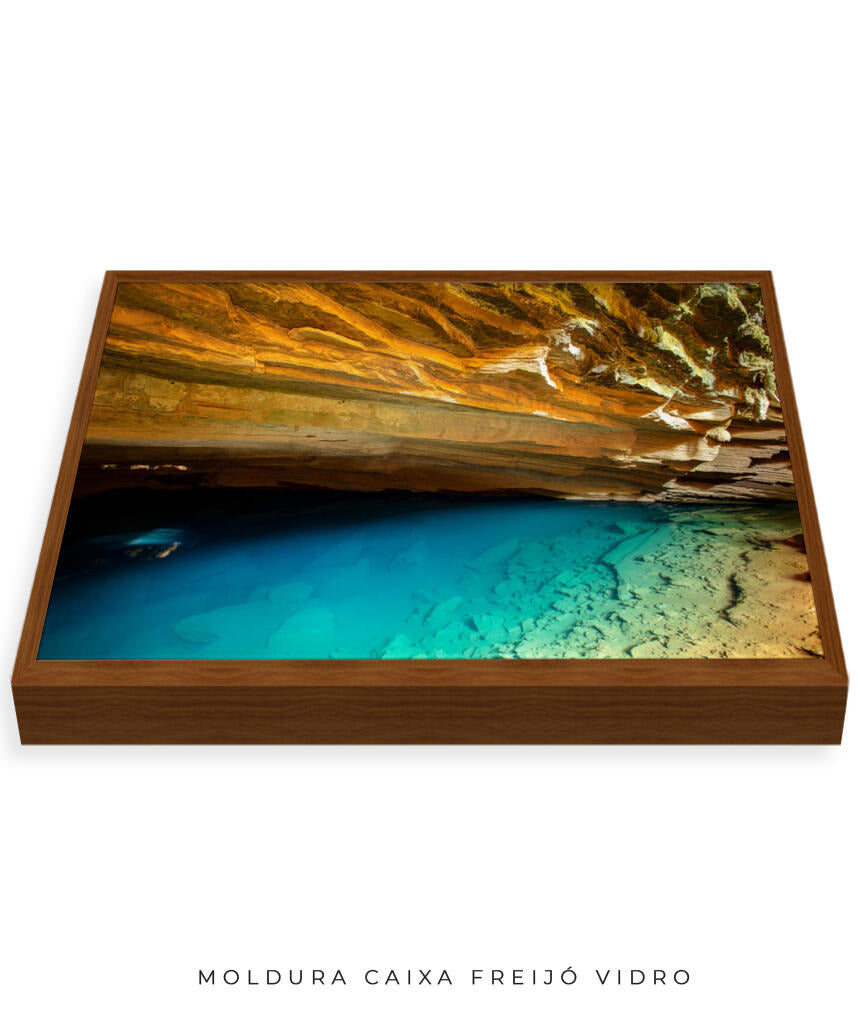 Quadro Decorativo Chapada Diamantina - Gruta Azul Horizontal