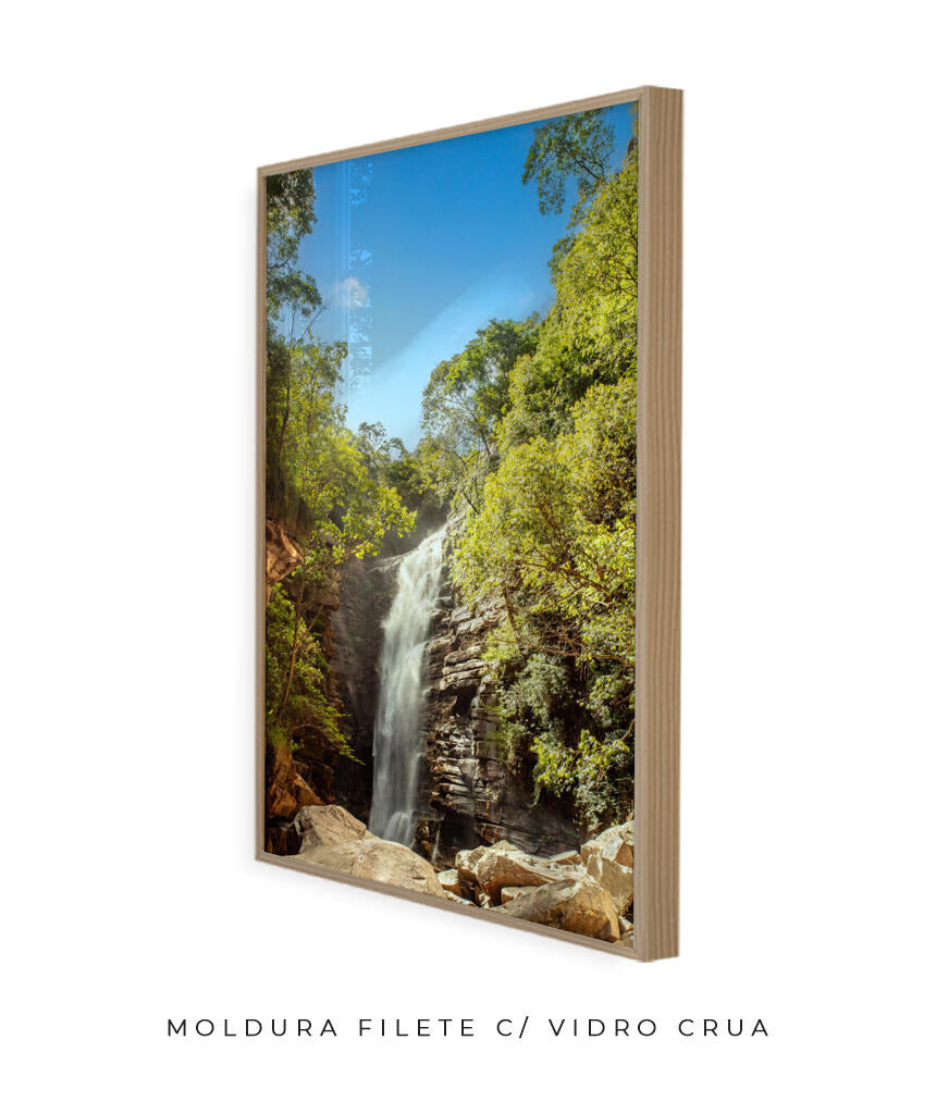 Quadro Decorativo Cachoeira - Rochas