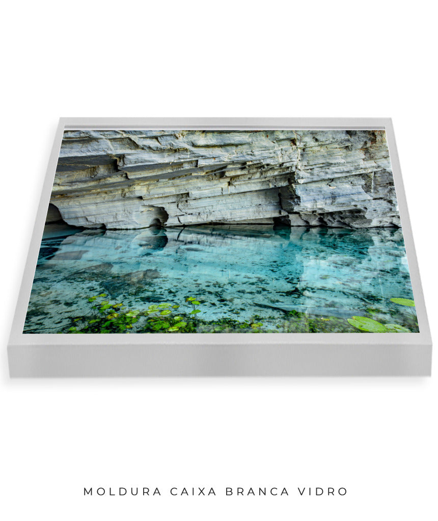 Quadro Decorativo Chapada Diamantina -Águas Tiffany-Horizontal