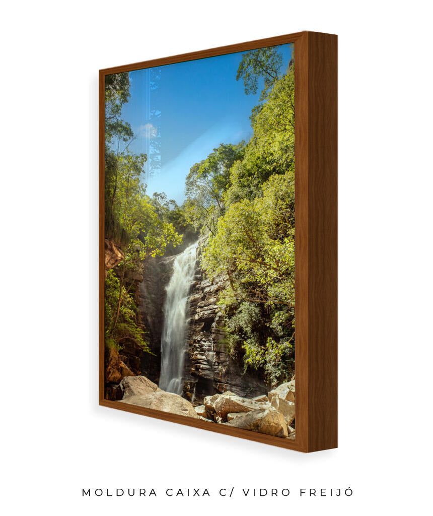 Quadro Decorativo Cachoeira - Rochas