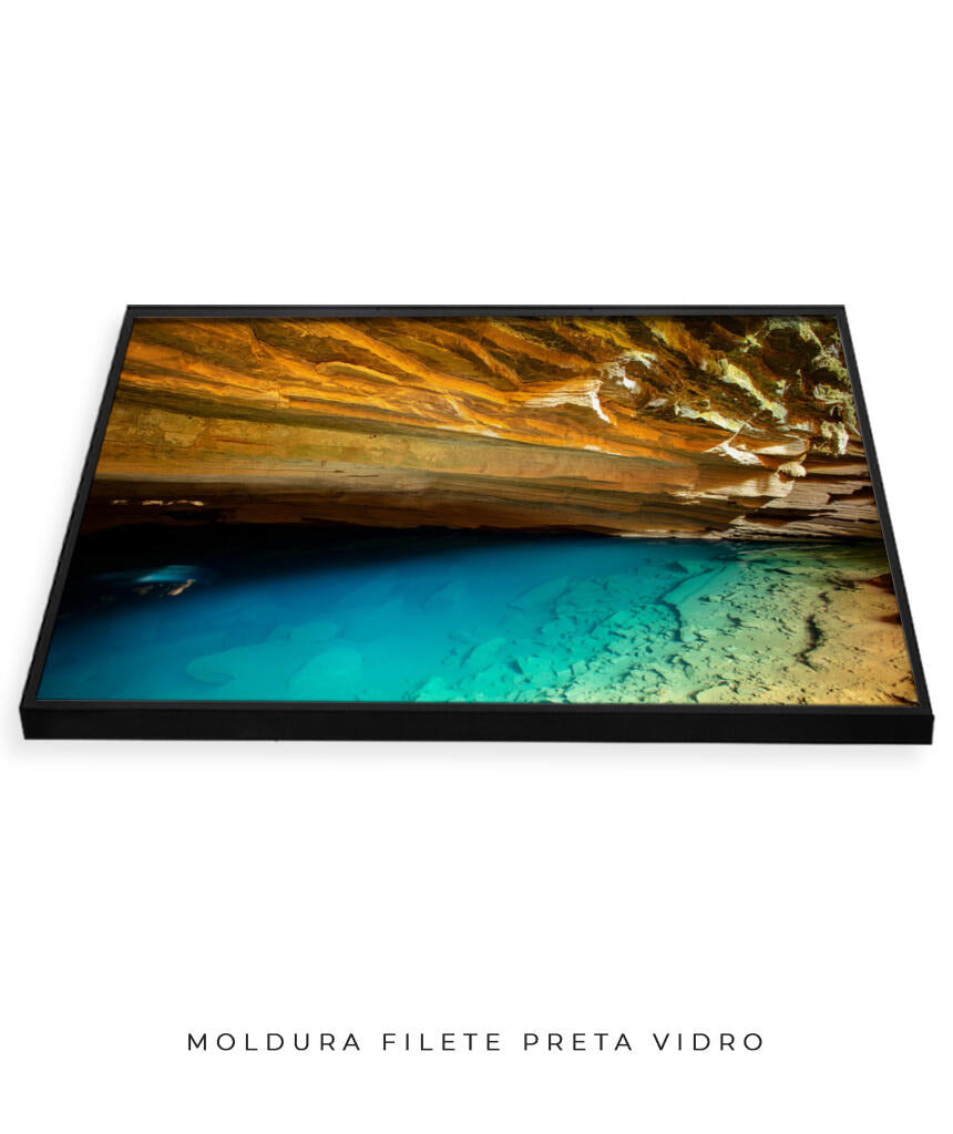 Quadro Decorativo Chapada Diamantina - Gruta Azul Horizontal