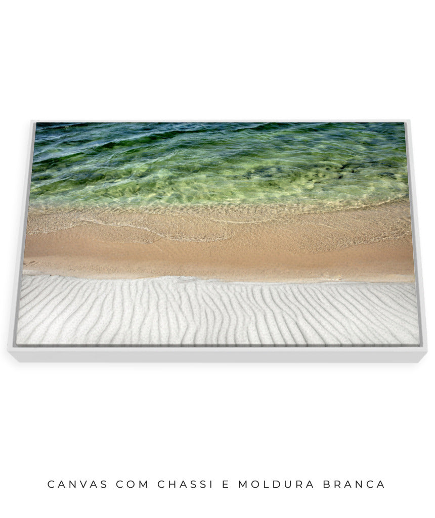 Quadro Decorativo Lençóis Maranhenses - Areia e Águas Claras - Horizontal