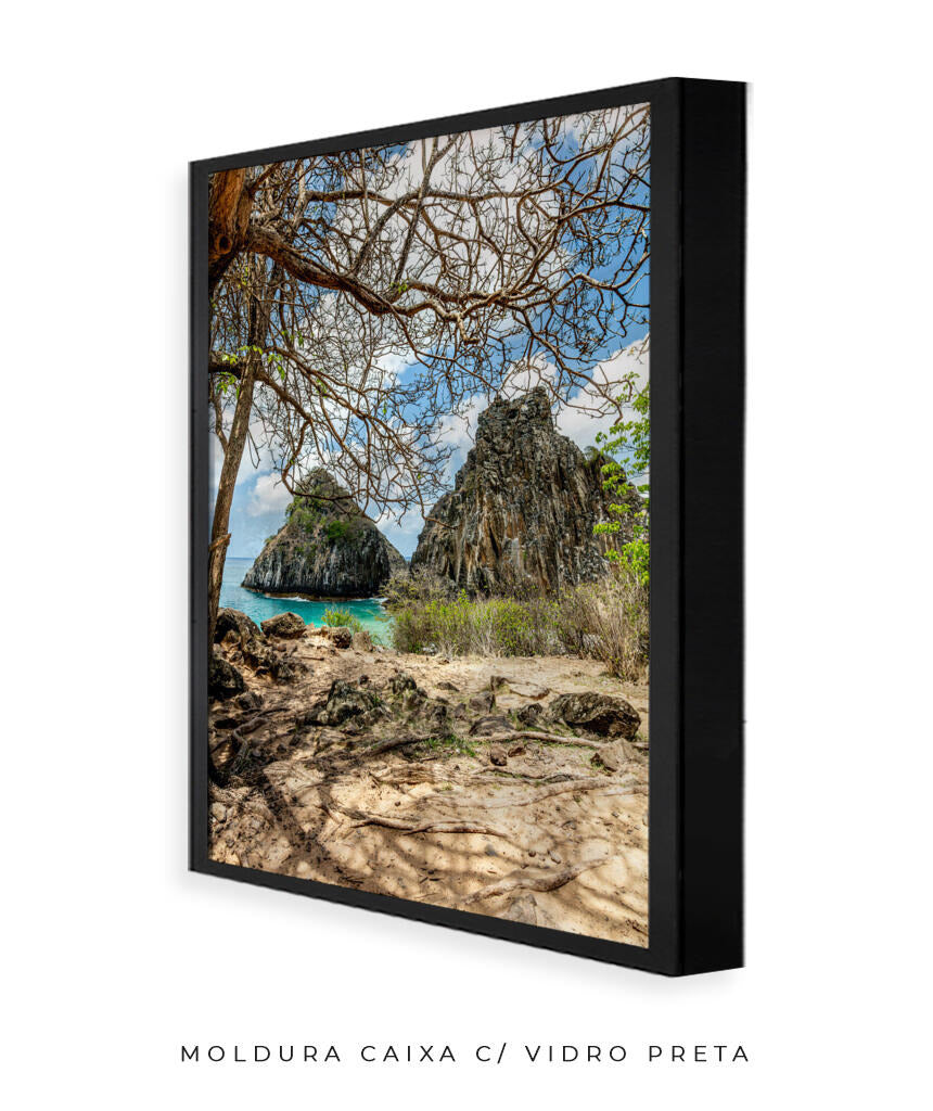 Quadro Decorativo Noronha - Morro Dois Irmãos - Vertical