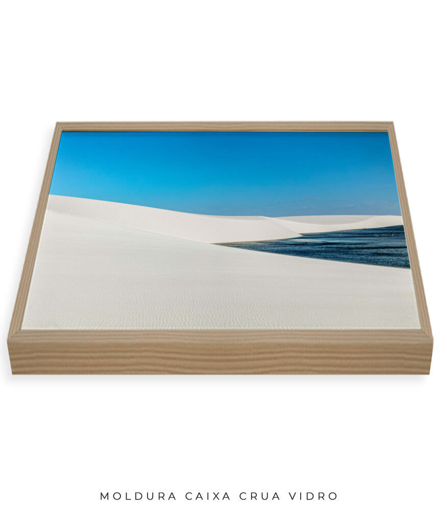 Quadro Decorativo Lençóis Maranhenses - Areia Branca e Mar