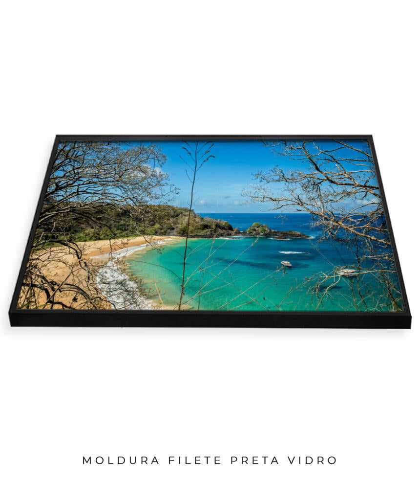 Quadro Decorativo Praia e Mar Noronha - Praia verde